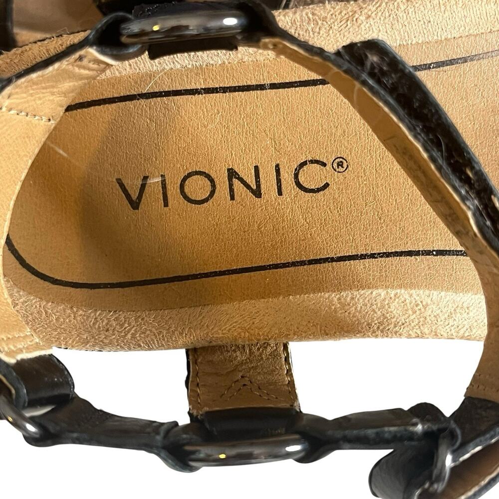 VIONIC Kayan Women's 8 Black Orthotic Backstrap Sport Comfort Sandals MSRP $125 - Picture 9 of 12